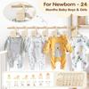 7/8Pcs Label Assortment Infant Wardrobe Divider Wood Nursery Clothes Organizers  Home