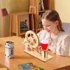 Creative Self-made Handmade Puzzle Scientific Teaching Tool Model for Children's Wooden Hand Cranked Generator