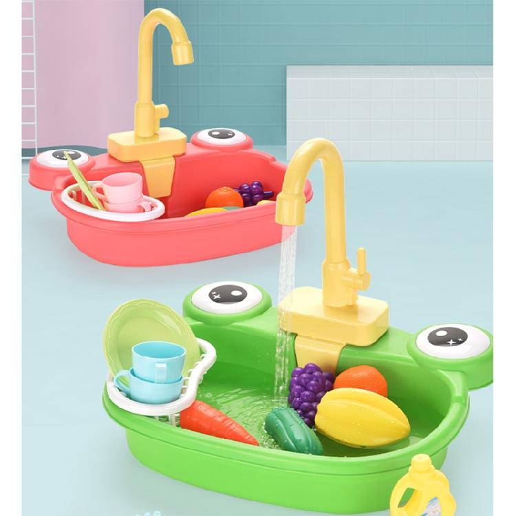 Bath Sink for Bird Kids Kitchen Sink Toy Pretend Play Water Toy for Boys Girls