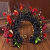 Gothic Bridal Hair Band Realistic Flower Headband For Medieval Fantasy Wedding Cosplay Event Hiar Decoration