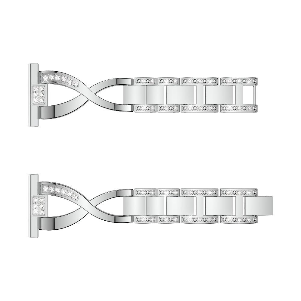 Women Strap For COLMI M40 M41 M42 V31 V23 V68 p60 P28 P18 P16 P12 P71 C81 C80 C63 C61 C60 i20 i30 Metal diamond watchband chain