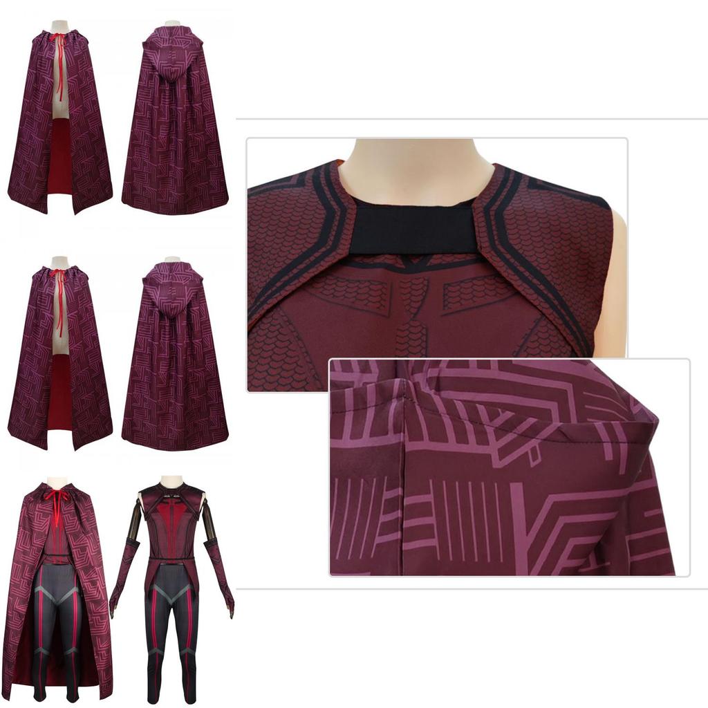Wyróżnij się z tłumu dzięki zestawowi kostiumów cosplay Wanda Vision Szkarłatna Wiedźma