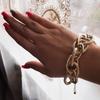 Hip Hop Thick Bracelet, Street Auction Personalized Multi-Layer Jewelry Punk Metal Chain Bracelet Women