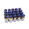 M12x1.5/1.25 Length Wheel Lug Nuts Wheel Anti-theft Screws Aluminium Alloy Steel Wheel Hub Nuts 20PCS/set