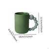 -Cup Drinks with Handle Milk Tea Water Cup for Café Birth Gifts