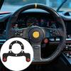 High Strength Carbon Fiber Racing Steering Wheel Horn Cover 6 Hole Pattern Ergonomic Horn Button Assembly