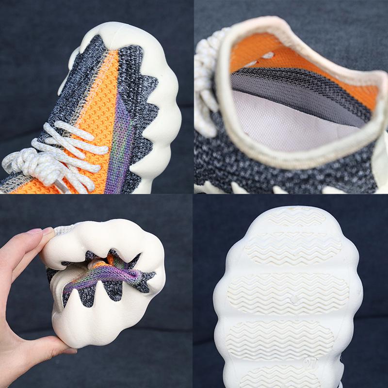 Middle children's sports shoes spring and autumn new soft-soled breathable fly-woven coconut shoes men's and women's children's casual shoes