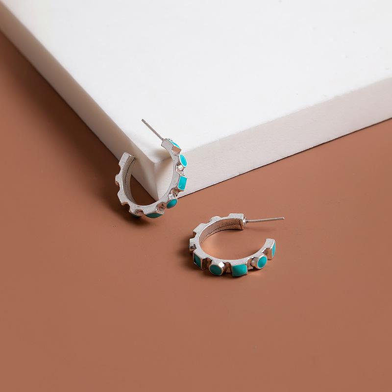 Kolczyki Kryształ Bohemy Oko Proroka - Styl Retro Europejski i Amerykański