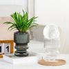 Self Watering Flowerpot with Transparent Bottle and Water Level Indicator for Indoor Plants Self-Absorbing Planter with Double-Layer Ventilation