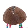 Coconut Shell Parrot Bird Climbing Ladder Stand Holder Cage Chewing Toy