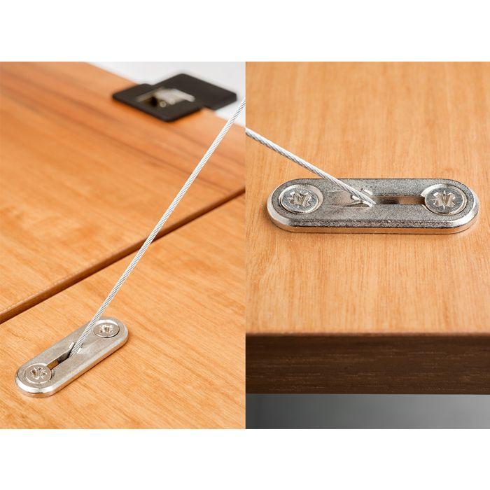 Emuca Mécanisme De Porte Relevable Miniwinch Avec Couvercle, 14kg, Acier Et Plastique, Gris