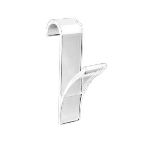 Crochet radiateur - WENKO - Lot de 2 - Plastique transparent - Dimensions 2,5x10,5x7 cm - Essentiel