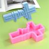Set Of 2 Crucifix Shaped Silicone Molds for Baking and Crafting Chocolate Cakes Candies Moulds Kitchen Bakewares