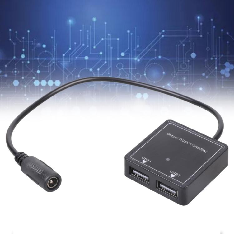 6V30A to 5V3A USB Fast Charge Car Charging Adapter DC5521 to Two USB Connection