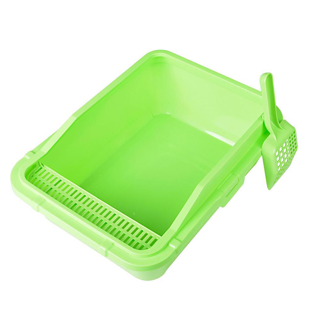 Carov Large Semi-Enclosed Splash-Proof Cat Litter Box