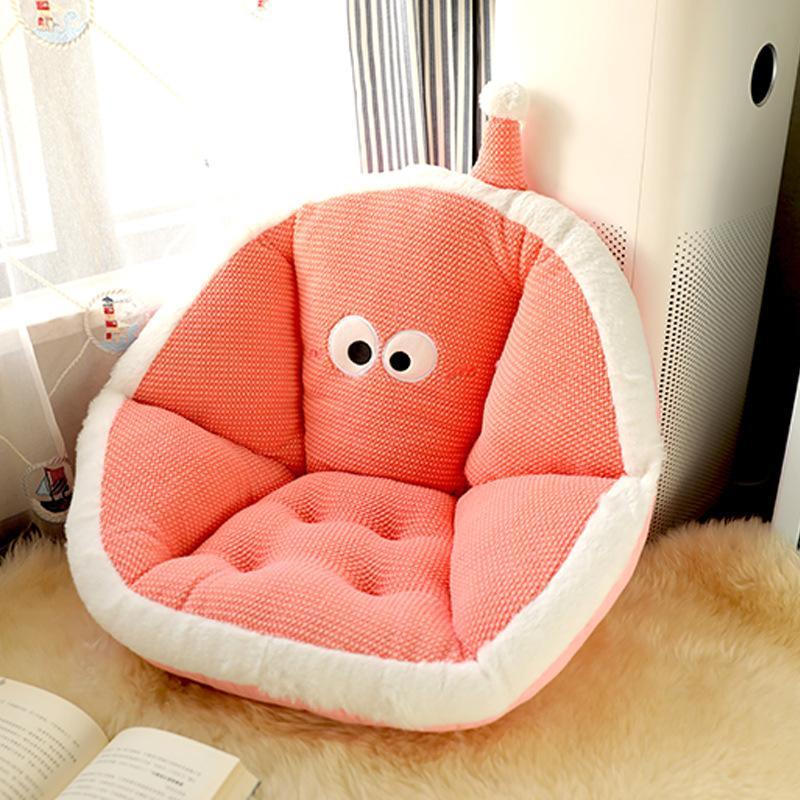 Cartoon Backrest Cushion Ergonomic Rush Cushion for Long Sitting Thick Soft Cushion Children Sofa for Bay Window