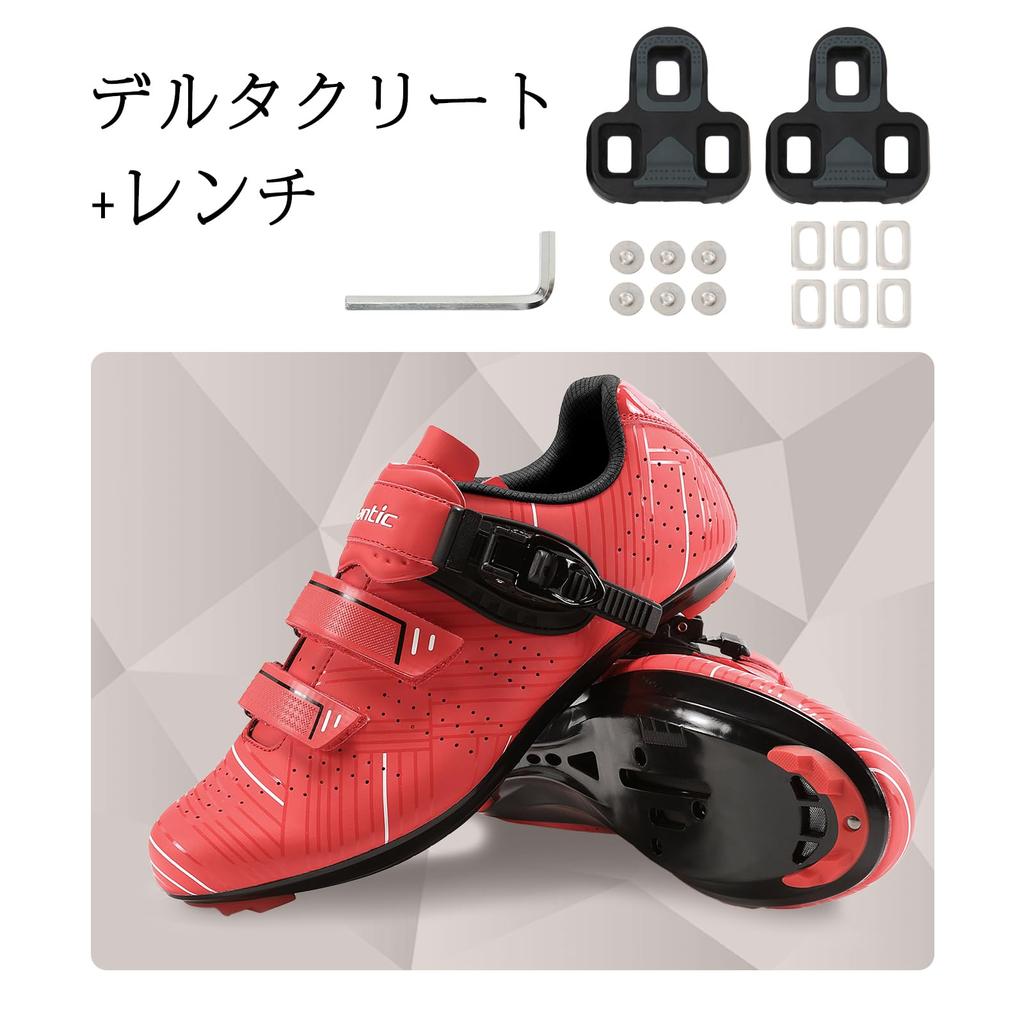 Santic Unisex Road Bike Shoes with Cleats, Size 38