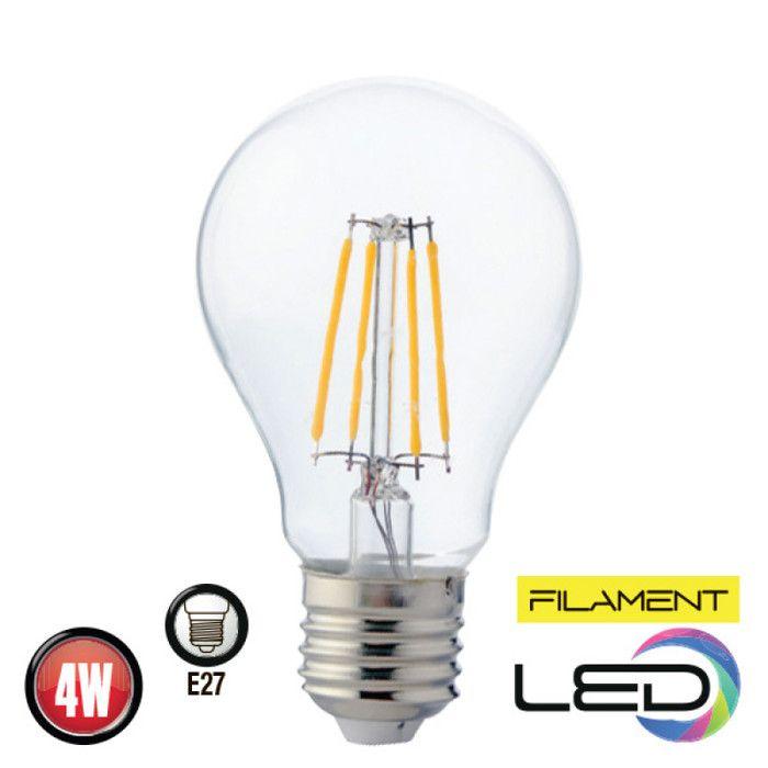 Ampoule LED standard à filament 4W (Eq. 32W) E27 4200K