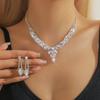 Halskette Set Ohrringe Schmuckset Bankettkleid Set Kette Mode Brautschmuck