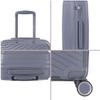 SET OF 3 HARD SUITCASES Silver PP5 (SIZES S, M, L)