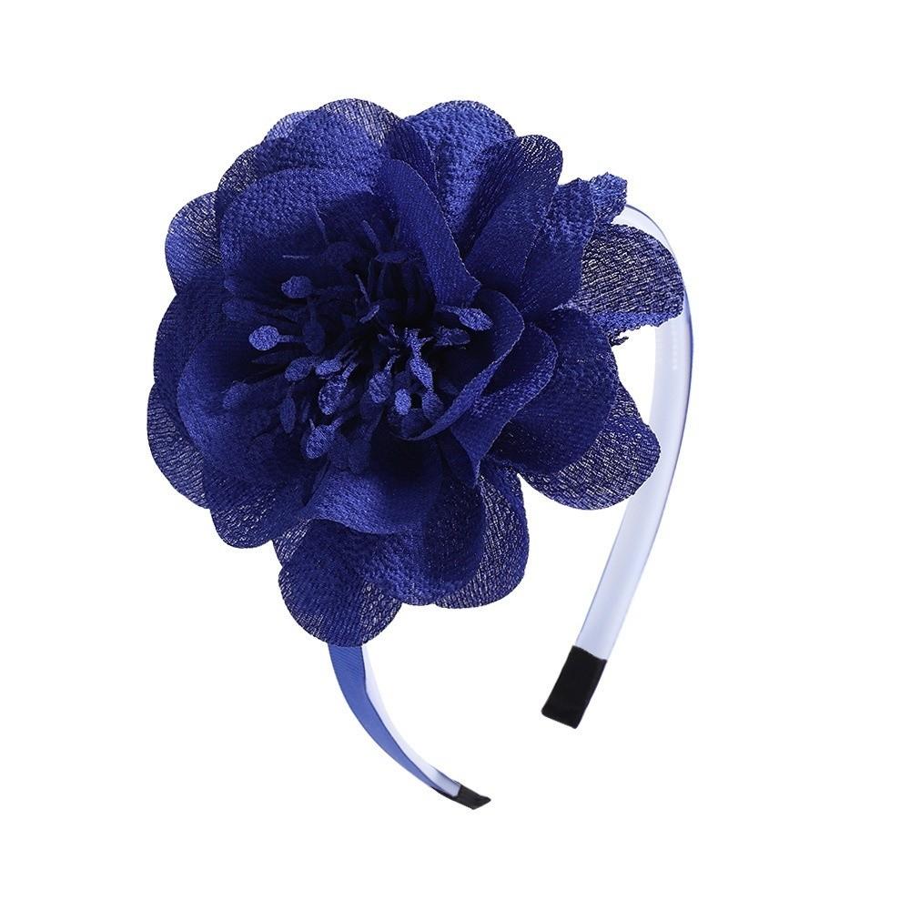 Princess Big Flower Headband Grosgrain Ribbon Girl Hair Hoop Hair Band Children Gifts