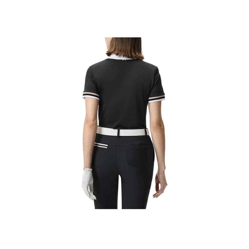 New FILA Golf Series Polo Shirt Women's Pitch Black A11W525103F-BK