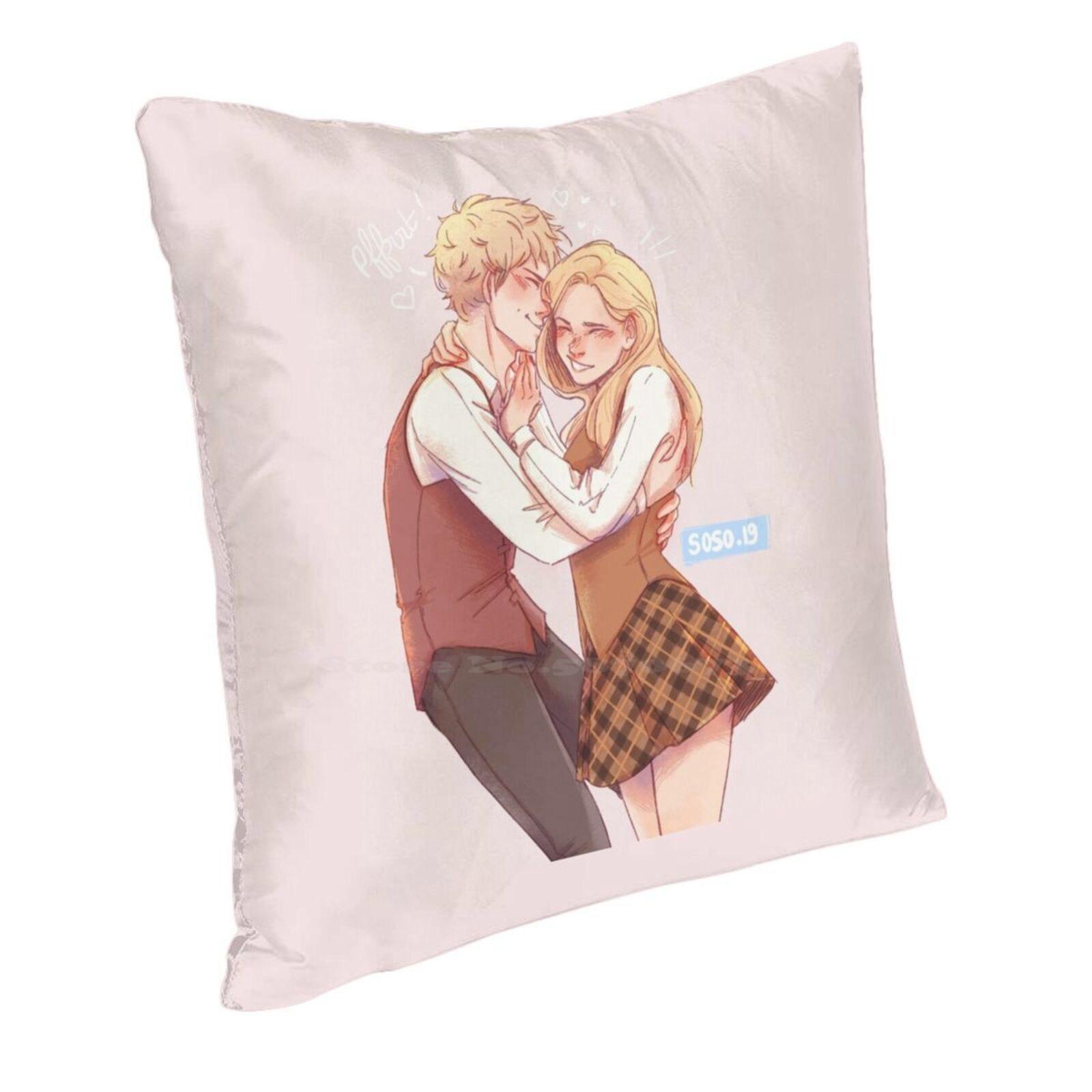 Team Foster - Keefe Home Sofa Car Cushion Cover Pillowcase Keeper Of The Lost Cities Sophie Foster Keefe Sencen Sokeefe Peach skin 18*18(CM)-1Pcs