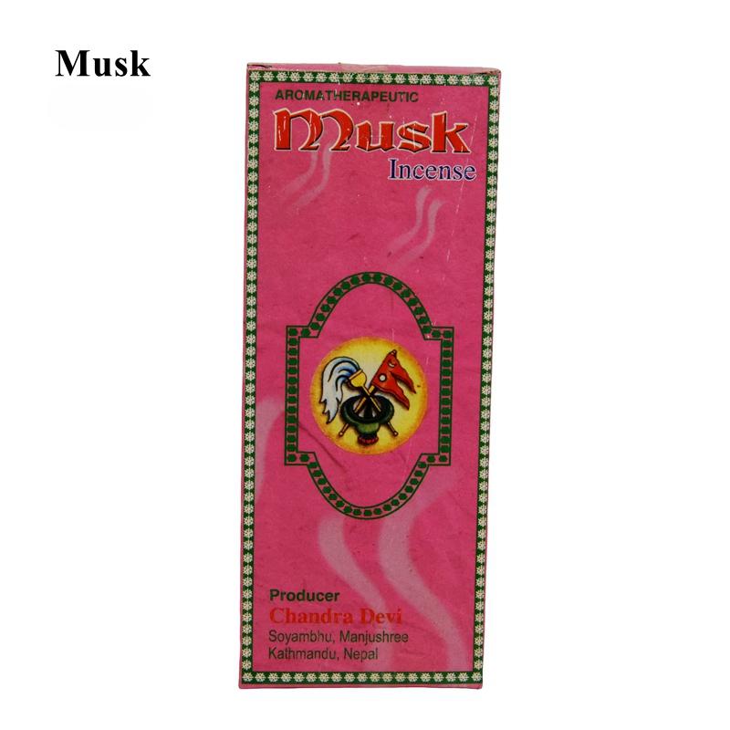 30sticks/Box Natural Stick Incense Nepalese Monkey Temple Tibetan Incense Sandalwood Jasmine  Indoor Air Purification Joss Stick
