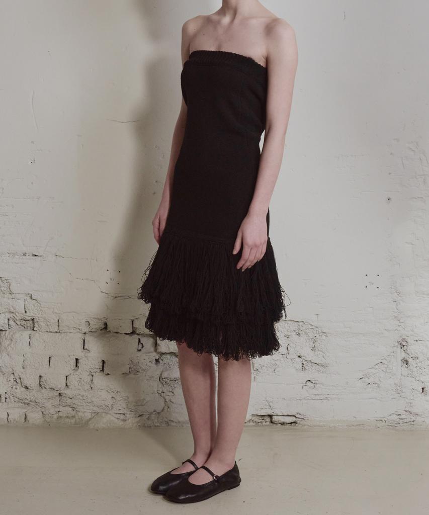 Wenio Fringe Knit Skirt-Vn26S020