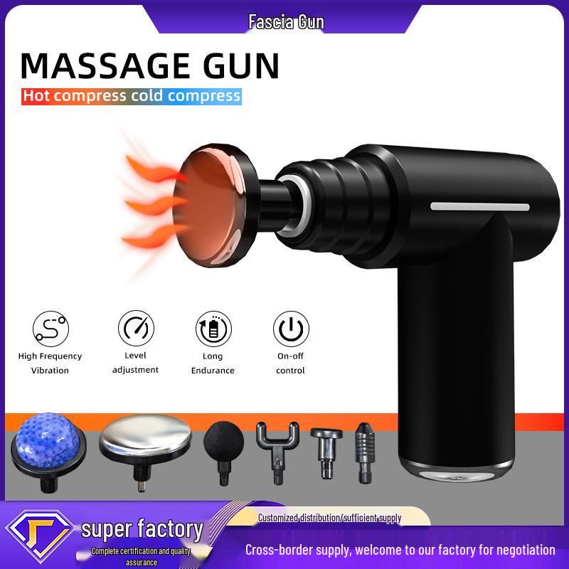 Multifunctional Hot & Cold Fascia Gun Muscle Massager Mini Device - Russian Bestseller with Hot Compress