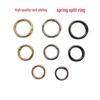Zinc Alloy Spring Ring: DIY Woven Bag Accessories - Round Ring, Keychain Snap Hook