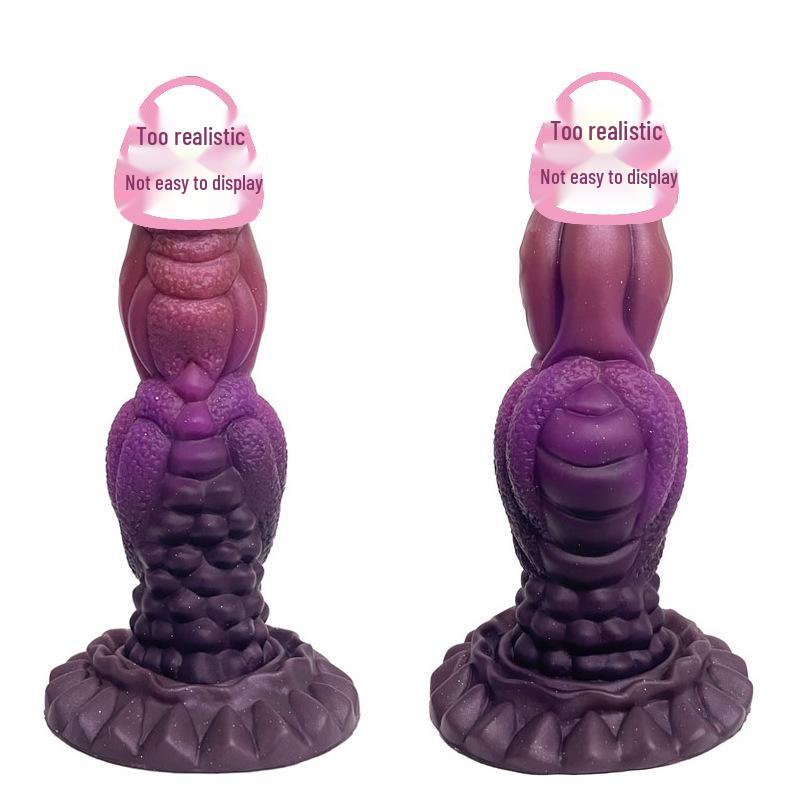 Luminous Silicone Irregular-Shaped Anal Plug Soft Flesh Erotic Toy SM Adult Masturbation Stick