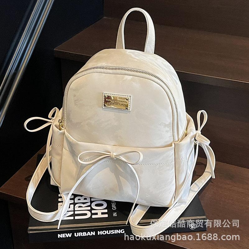 Niche Retro Backpack Women's 2025 New Spring and Summer Super Fire College British Style Schoolbag Casual Korean Backpack