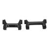 Aluminum Front and Rear Bumper Mounts Set RC Bumper Mount for TRX4M 1 18 RC Crawler Black