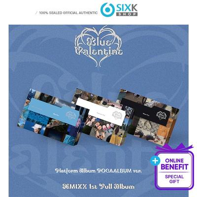 [Pre-order] NMIXX - 1st Full Album [Blue Valentine] Platform Album POCAALBUM Ver. (+Online Benefit)