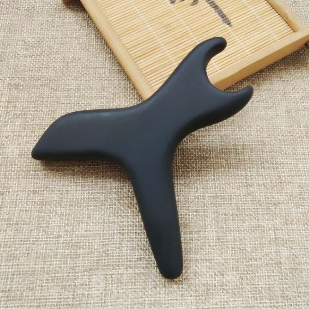 Care Wrinkle Remove Neck Shoulder Point Stick Bian Stone Massager Foot Massage Cone Gua Sha Scraper