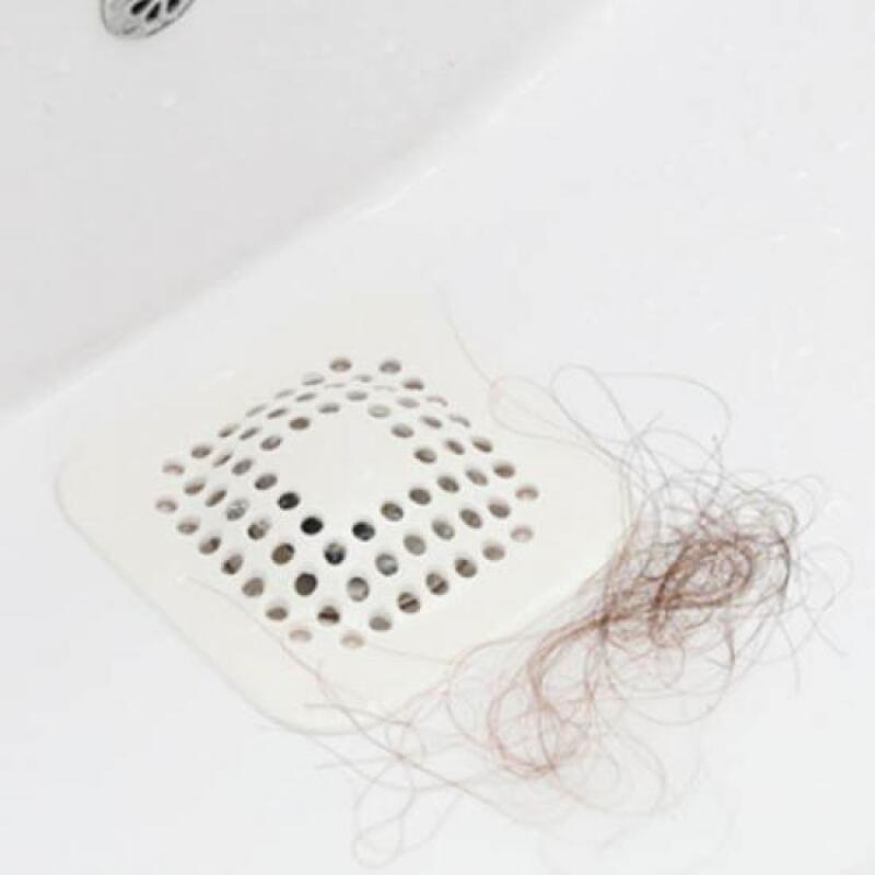 1 x Modern White Silicone Drain Mesh