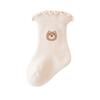 Cute Cartoon Bear Rabbit Baby Socks Spring Autumn Cotton Infant Toddler Ruffle Socks Casual Kids Mid Tube Socks