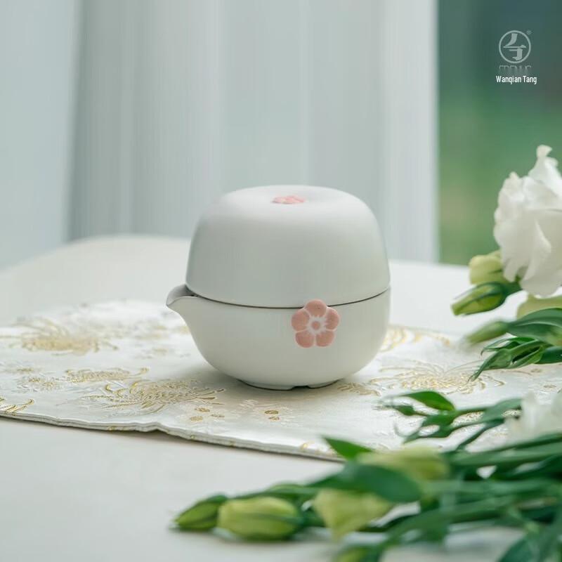 Wanqiantang Plum Blossom Portable Tea Set (One Pot, One Cup)