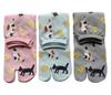 Mode Select Tabi Mesh Katze Japanische Größen 3er Set P11 Damen Japanische Socken, Strick, Druck, Muster, 22-25cm, (Verfügbare Farben)