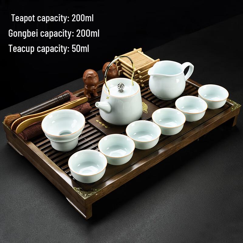 HC Prosperous Years Zisha Ceramic Kung Fu Tea Set