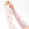 Winter Hand Gloves Soft Warm Gloves Arm Crochet Hollow Out Fingerless Gloves