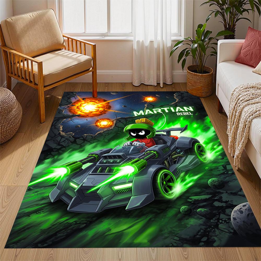 Space Adventure With Friends Themed Anti-Slip Rugs - Polyester Home Decor, Suitable for Bedrooms, Living Rooms, Doorways, Studios, and Decorations