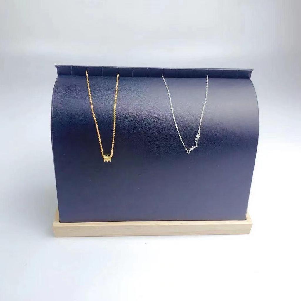Solid Wood Jewelry Display Stand for Necklaces and Earrings