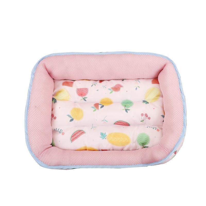 

Мультяшные фрукты Летнее гнездо для домашних животных Сэндвич-сетка Гнездо для собак и кошек Маленькие и средние собаки S: 45 * 35CM