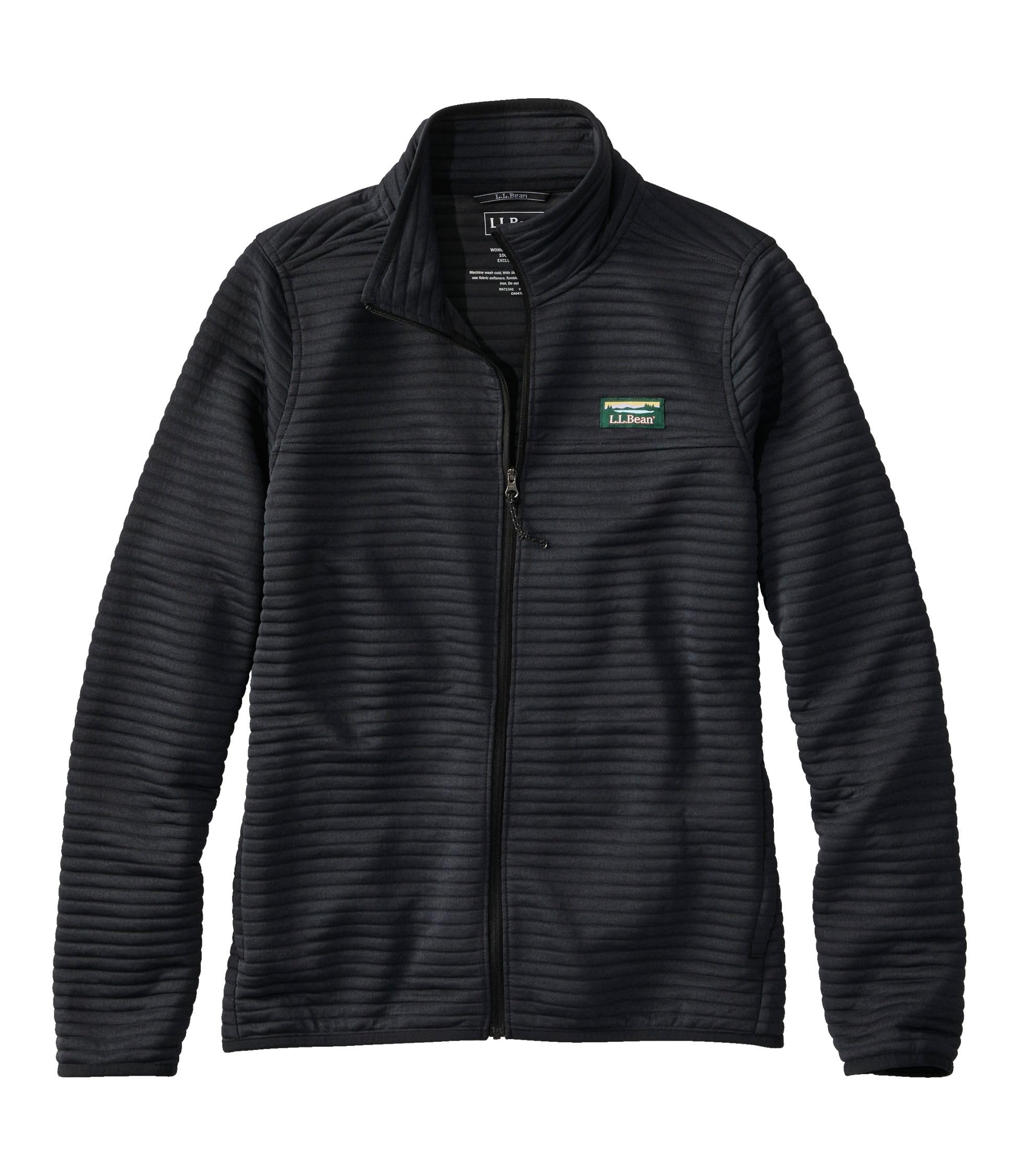 

LL Bean Air Light Knit Full Zip US Fit Petite S Полуночный черный 1000219676 Женский