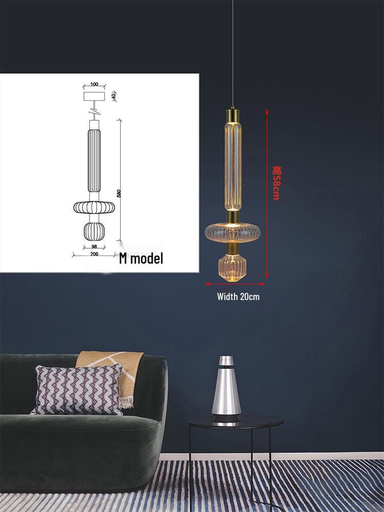 Nordic Modern Luxury Glass Chandelier for Living Room, Staircase, Restaurant, or Hotel