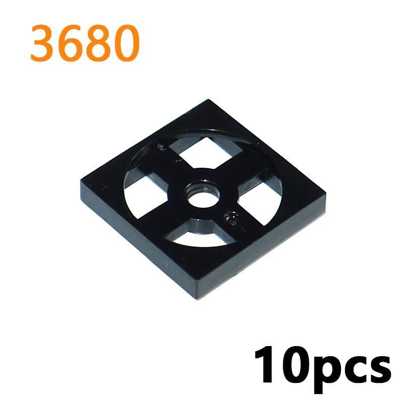Building Blocks Technology Accessories Turntable 2x2 Plate Base 3680 Turntable 2x2 Plate Top 3679 MOC Parts Bricks Toys for Kids