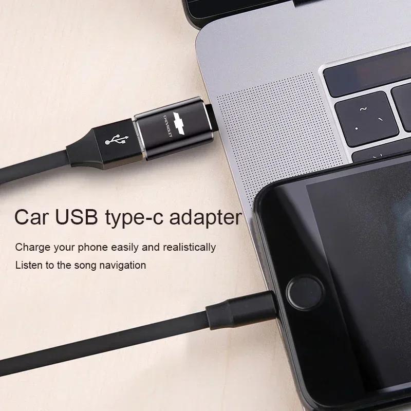 CTVWZ1 Car Type-C Turn USB Adapter Styling Accessories for Chevrolet Cruze Aveo Trax Sail Malibu Captiva Vauxhall Astra J Corsa Mokka