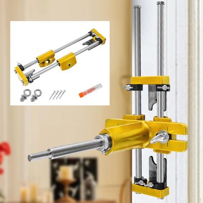 Kit de instalación de cerradura de puerta de madera Mortajadora con broca Plantilla de mortaja Máquina de mortaja para